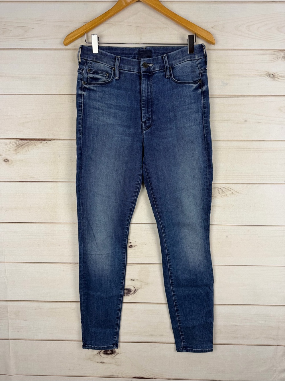 MOTHER Women's Skinny Jeans - Medium Blue Wash